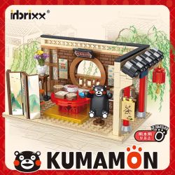 INBRIXX 880012 non  QUÁN TRÀ BUỔI SÁNG KUMAMON bộ đồ chơi xếp lắp ráp ghép mô hình Creator Sáng Tạo 350 khối
