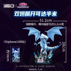 X AREA-X AB0004 0004 non  RỒNG TRẮNG MẮT XANH bộ đồ chơi xếp lắp ráp ghép mô hình