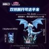 X AREA-X AB0004 0004 non  RỒNG TRẮNG MẮT XANH bộ đồ chơi xếp lắp ráp ghép mô hình