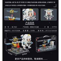 FAIR 9062 non  VỆ TINH CHANG'E-5 bộ đồ chơi xếp lắp ráp ghép mô hình CHANG'E 5 DETECTOR 497 khối