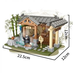 INBRIXX 880009 non  SUỐI NƯỚC NÓNG GẤU KUMAMOTO bộ đồ chơi xếp lắp ráp ghép mô hình Creator KUMAMON Sáng Tạo 413 khối