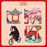 INBRIXX 880011 non  CÔNG VIÊN HOA ANH ĐÀO KUMAMON bộ đồ chơi xếp lắp ráp ghép mô hình Creator Sáng Tạo 512 khối