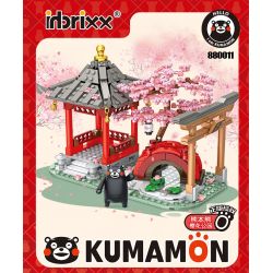 INBRIXX 880011 non  CÔNG VIÊN HOA ANH ĐÀO KUMAMON bộ đồ chơi xếp lắp ráp ghép mô hình Creator Sáng Tạo 512 khối