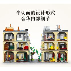 CADA DOUBLEE C66009 66009 non  NHÀ HÀNG PARIS bộ đồ chơi xếp lắp ráp ghép mô hình Mini Modular PARIS RESTAURANT Đường Phố Thu Nhỏ 3230 khối