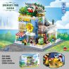ZHEGAO DZ6120 6120 non  CỬA HÀNG HOA MỌNG NƯỚC bộ đồ chơi xếp lắp ráp ghép mô hình Flowers SUCCULENTS STORE 2091 khối