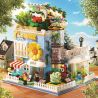 ZHEGAO DZ6120 6120 non  CỬA HÀNG HOA MỌNG NƯỚC bộ đồ chơi xếp lắp ráp ghép mô hình Flowers SUCCULENTS STORE 2091 khối