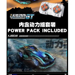 JIESTAR 92019 non  XE THỂ THAO VISION GT bộ đồ chơi xếp lắp ráp ghép mô hình  Kỹ Thuật Công Nghệ Cao Mô Hình Phương Tiện 648 khối