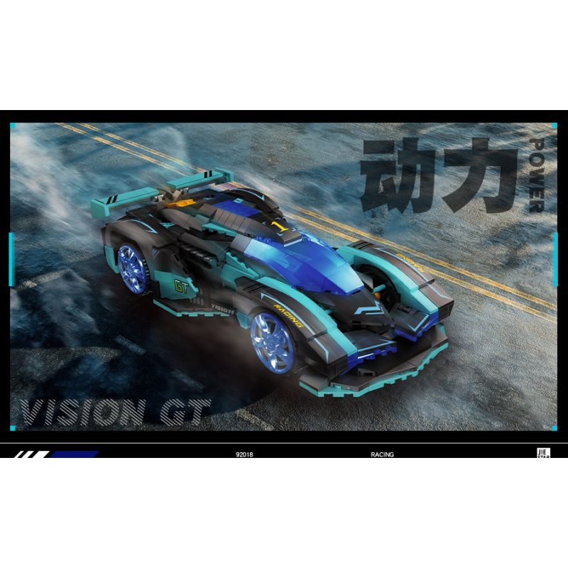 JIESTAR 92019 non  XE THỂ THAO VISION GT bộ đồ chơi xếp lắp ráp ghép mô hình  Kỹ Thuật Công Nghệ Cao Mô Hình Phương Tiện 648 khối