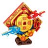 REOBRIX 568 non  NHIỀU HƠN MỌI NĂM KOI bộ đồ chơi xếp lắp ráp ghép mô hình Chinese Traditional Festivals Lễ Hội Cổ Truyền 486 khối