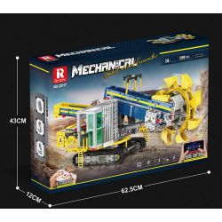 REOBRIX 22017 non  MÁY XÚC BÁNH GẦU bộ đồ chơi xếp lắp ráp ghép mô hình  Kỹ Thuật Công Nghệ Cao Mô Hình Phương Tiện 3188 khối