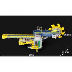 REOBRIX 22017 non  MÁY XÚC BÁNH GẦU bộ đồ chơi xếp lắp ráp ghép mô hình  Kỹ Thuật Công Nghệ Cao Mô Hình Phương Tiện 3188 khối