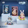 LOZ 1754 non  PHI HÀNH GIA THỎ bộ đồ chơi xếp lắp ráp ghép mô hình ASTRONAUT 710 khối
