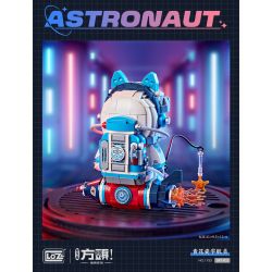 LOZ 1753 non  PHI HÀNH GIA SỨ XANH VÀ TRẮNG bộ đồ chơi xếp lắp ráp ghép mô hình ASTRONAUT 597 khối