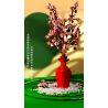 QIZHILE 92021 non  HOA ĐÀO bộ đồ chơi xếp lắp ráp ghép mô hình Flowers PEACH BLOSSOM