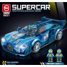QIDAI 88007 non  XE THỂ THAO MÀU XANH 88007 bộ đồ chơi xếp lắp ráp ghép mô hình Speed Champions Racing Cars Đua Xe Công Thức