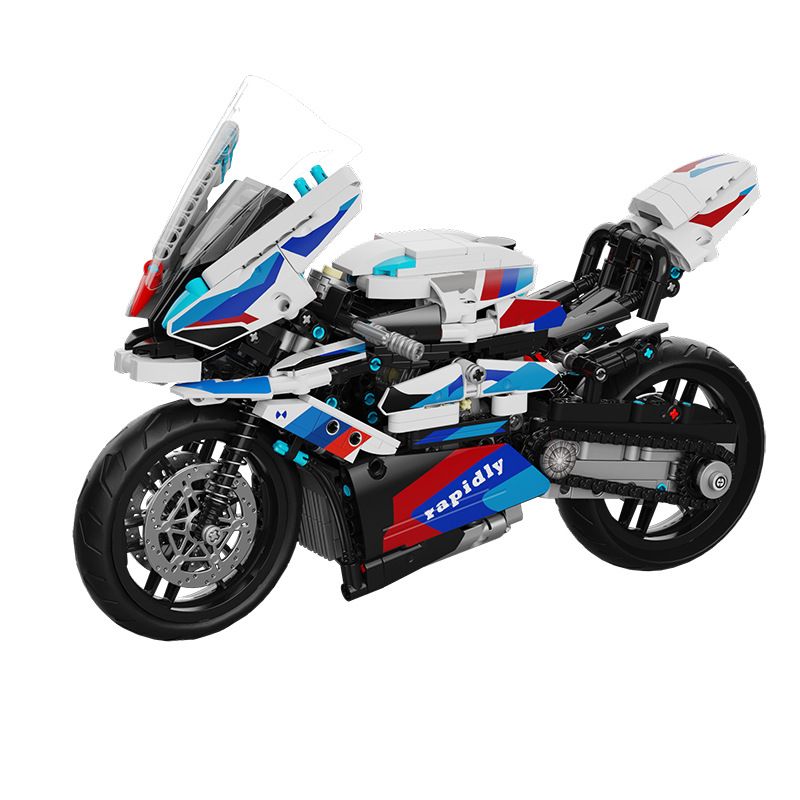 QIAO LE TONG 2601 non Lego ĐẦU MÁY ĐÔI BMW R bộ đồ chơi xếp lắp ráp ghép mô hình Technic MOTORCYCLE Kỹ Thuật Công Nghệ Cao Mô Hình Phương Tiện 920 khối