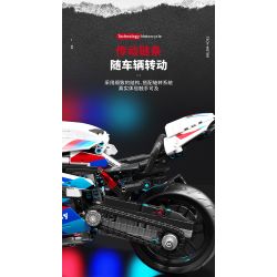 QIAO LE TONG 2601 non  ĐẦU MÁY ĐÔI BMW R bộ đồ chơi xếp lắp ráp ghép mô hình  MOTORCYCLE Kỹ Thuật Công Nghệ Cao Mô Hình Phương Tiện 920 khối