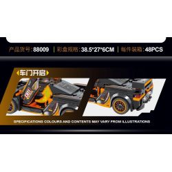 QIDAI 88009 non  XE THỂ THAO MÀU ĐEN 88009 bộ đồ chơi xếp lắp ráp ghép mô hình Speed Champions Racing Cars Đua Xe Công Thức