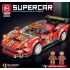 QIDAI 88008 non  XE THỂ THAO MÀU ĐỎ 88008 bộ đồ chơi xếp lắp ráp ghép mô hình Speed Champions Racing Cars Đua Xe Công Thức