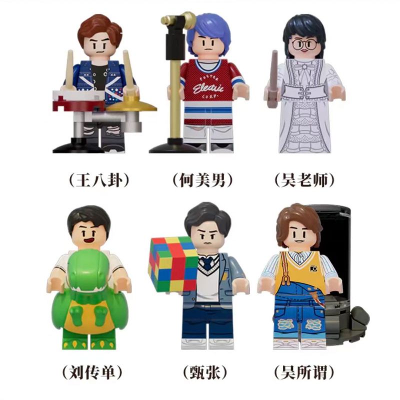 X AREA-X AB0015 0015 non Lego BỐC THĂM MINIFIGURE MÙA THÁM TỬ LỚN 3-4 bộ đồ chơi xếp lắp ráp ghép mô hình Collectable Minifigures WHO'S THE MURDERER Búp Bê Sưu Tầm