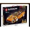 QIDAI 88010 non  XE THỂ THAO MÀU CAM 88010 bộ đồ chơi xếp lắp ráp ghép mô hình Speed Champions Racing Cars Đua Xe Công Thức