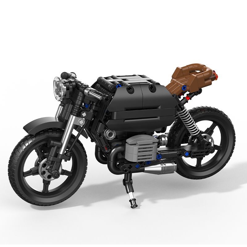 BRICKCOOL KC016 non Lego REAL KNIGHTS CUBA LIBERTY EXPLOSIVE MOD MOTORCYCLES bộ đồ chơi xếp lắp ráp ghép mô hình Racers THE REAL KNIGHT FREE CUBA（CAFE RACER BMW） Đua Tốc Độ 395 khối