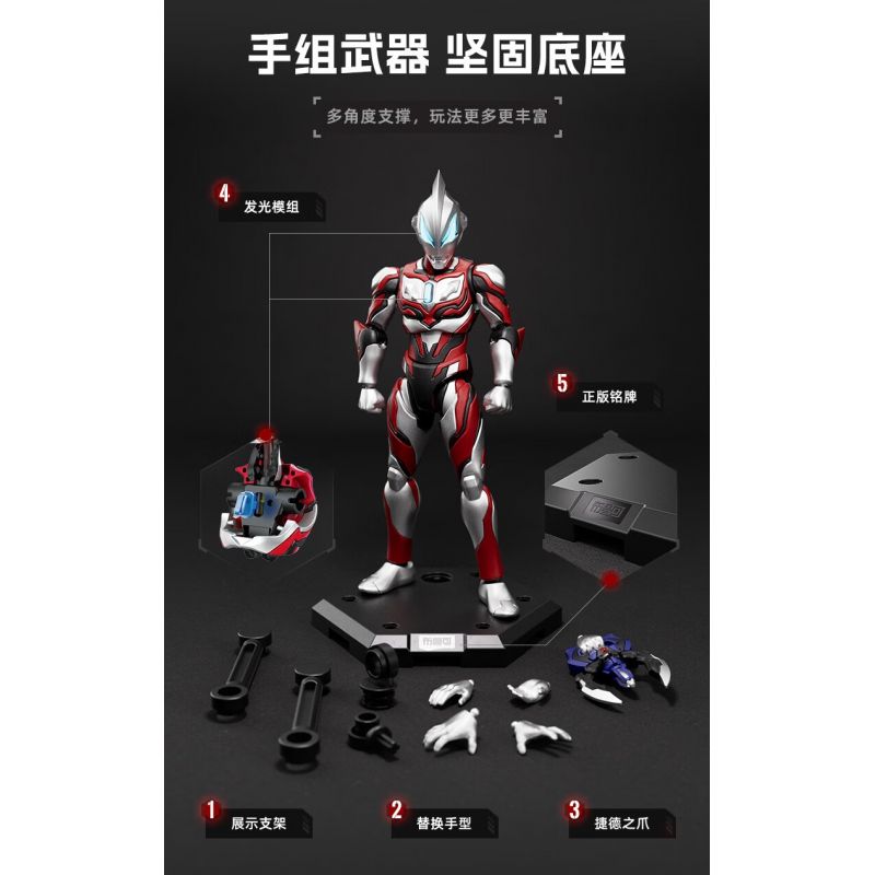 BLOKS 71219 non  PHIÊN BẢN HUYỀN THOẠI - MẪU GỐC ULTRAMAN GEED bộ đồ chơi xếp lắp ráp ghép mô hình Vệ Binh Vũ Trụ Siêu Nhân Điện Quang 40 khối