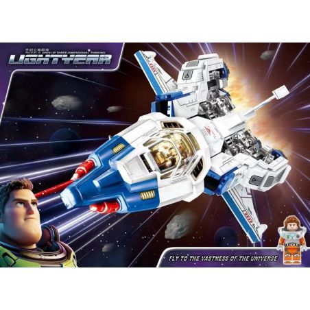 9101 non  BUZZ TRUE STORY TÀU VŨ TRỤ XL-15 bộ đồ chơi xếp lắp ráp ghép mô hình Toy Story Câu Chuyện Đồ Chơi 633 khối