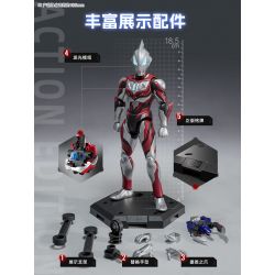 BLOKS 71219 non  PHIÊN BẢN HUYỀN THOẠI - MẪU GỐC ULTRAMAN GEED bộ đồ chơi xếp lắp ráp ghép mô hình Vệ Binh Vũ Trụ Siêu Nhân Điện Quang 40 khối