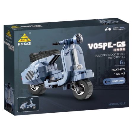 Kazi KY6122 6122 non  XE MÁY CỔ ĐIỂN VOSPE-GS bộ đồ chơi xếp lắp ráp ghép mô hình Classic 152 khối