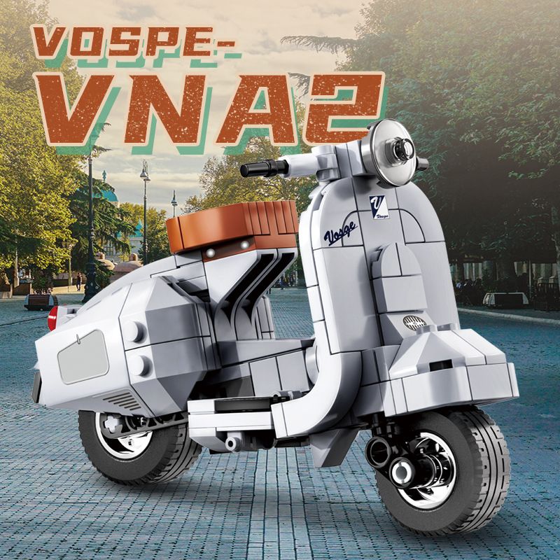 Kazi KY6121 6121 non  XE MÁY CỔ ĐIỂN VOSPE-VNA2 bộ đồ chơi xếp lắp ráp ghép mô hình Classic 145 khối