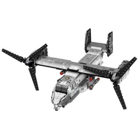 SEMBO 20711 207108 207109 207110 non  CHIM ƯNG BIỂN V-22 bộ đồ chơi xếp lắp ráp ghép mô hình Military Army V-22 OSPREY Quân Sự Bộ Đội 816 khối