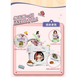 AREA-X AX0302 0302 non  LATTE ĐỔI MỚI bộ đồ chơi xếp lắp ráp ghép mô hình COFFEE IS MYLIFE