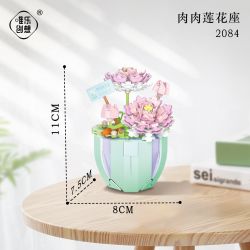 WEIGHT 2084 non  GHẾ SEN THỊT bộ đồ chơi xếp lắp ráp ghép mô hình 312 khối