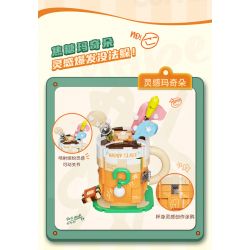 AREA-X AX0302 0302 non  LATTE ĐỔI MỚI bộ đồ chơi xếp lắp ráp ghép mô hình COFFEE IS MYLIFE