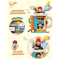 AREA-X AX0302 0302 non  LATTE ĐỔI MỚI bộ đồ chơi xếp lắp ráp ghép mô hình COFFEE IS MYLIFE