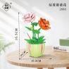 WEIGHT 2080 non  HOA HỒNG NỞ bộ đồ chơi xếp lắp ráp ghép mô hình 330 khối