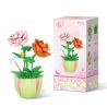 WEIGHT 2080 non  HOA HỒNG NỞ bộ đồ chơi xếp lắp ráp ghép mô hình 330 khối