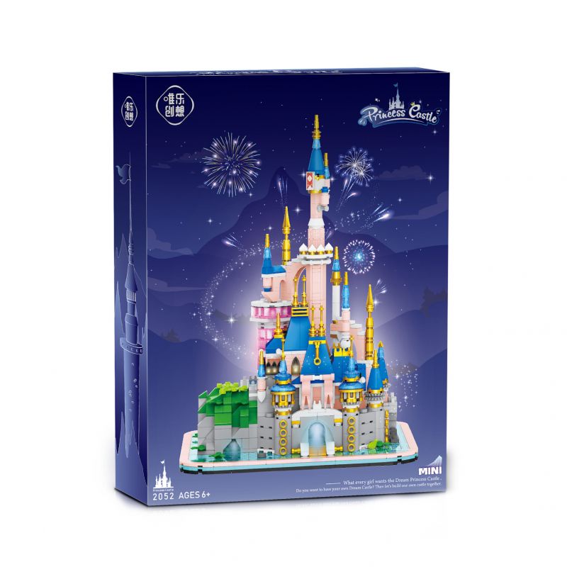WEIGHT 2052 non  LÂU ĐÀI CÔNG CHÚA bộ đồ chơi xếp lắp ráp ghép mô hình Girl PRINCESS CASTLE Con Gái 1540 khối