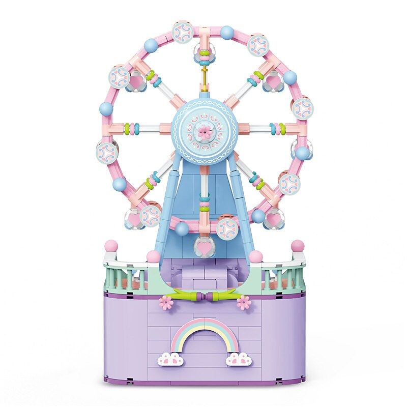 WEIGHT 3002 non Lego HỘP NHẠC ĐU QUAY bộ đồ chơi xếp lắp ráp ghép mô hình Girl FERRIS WHEEL Con Gái 874 khối