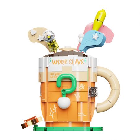 AREA-X AX0300 0300 non  CẢM HỨNG MACCHIATO bộ đồ chơi xếp lắp ráp ghép mô hình COFFEE IS MYLIFE