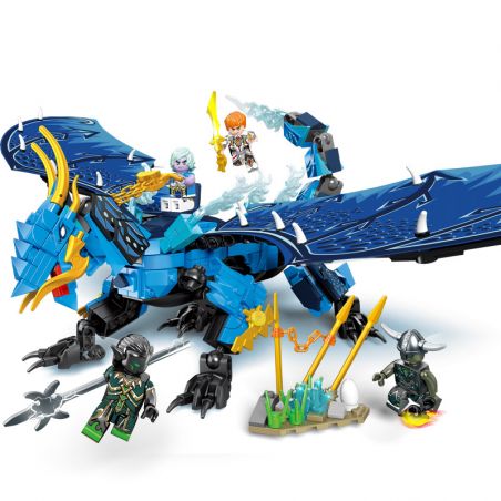 SEMBO 206036 non  RỒNG HOÀNG ĐẾ BÃO TỐ bộ đồ chơi xếp lắp ráp ghép mô hình 601 khối