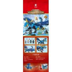 SEMBO 206036 non  RỒNG HOÀNG ĐẾ BÃO TỐ bộ đồ chơi xếp lắp ráp ghép mô hình 601 khối