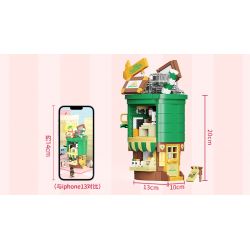 AREA-X AX0303 0303 non  TÔI LÀ NGƯỜI MỸ bộ đồ chơi xếp lắp ráp ghép mô hình COFFEE IS MYLIFE