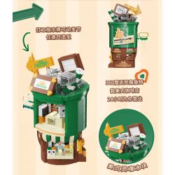 AREA-X AX0303 0303 non  TÔI LÀ NGƯỜI MỸ bộ đồ chơi xếp lắp ráp ghép mô hình COFFEE IS MYLIFE