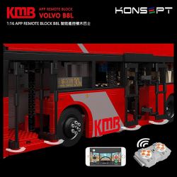 KONSOPT KB800 non  XE BUÝT HAI TẦNG VOLVO B8L tỷ lệ 1:16 bộ đồ chơi xếp lắp ráp ghép mô hình Creator Expert Chuyên Gia Sáng Tạo 3542 khối