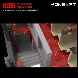 KONSOPT KB800 non  XE BUÝT HAI TẦNG VOLVO B8L tỷ lệ 1:16 bộ đồ chơi xếp lắp ráp ghép mô hình Creator Expert Chuyên Gia Sáng Tạo 3542 khối