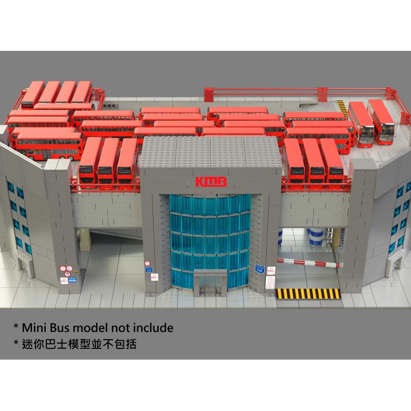 KONSOPT KB900 non  TỔNG KHO VỊNH CỬU LONG tỷ lệ 1:250 bộ đồ chơi xếp lắp ráp ghép mô hình Creator Expert KMB KOWLOON BAY DEPOT Chuyên Gia Sáng Tạo 2563 khối