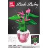 JIESTAR 92361 non  LÒNG BÀN TAY MÀU HỒNG bộ đồ chơi xếp lắp ráp ghép mô hình Flowers PINK PALM Hoa 257 khối