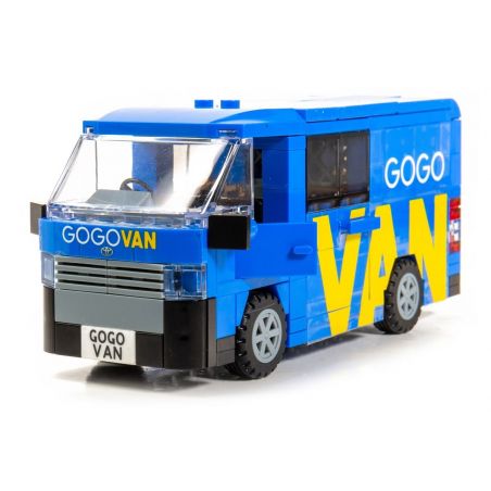 TINY ATBRC017 non  XE TẢI NHỎ TOYOTA HIACE HỒNG KÔNG GOGOVAN bộ đồ chơi xếp lắp ráp ghép mô hình City TOYOTA HIACE GOGOVAN Thành Phố 218 khối